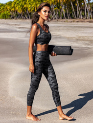 Жіночий спортивний костюм з двох частин Чорний OZONEE O/XL016/1Z