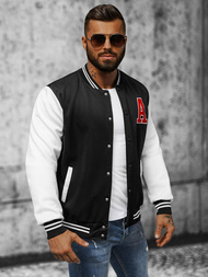 Bluza męska rozpinana czarna OZONEE JS/8B1157/3