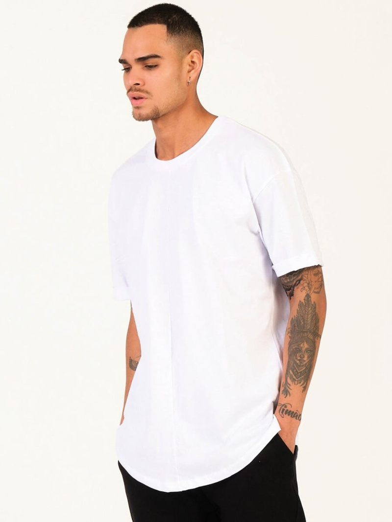 T-Shirt męski biały OZONEE MR/21576