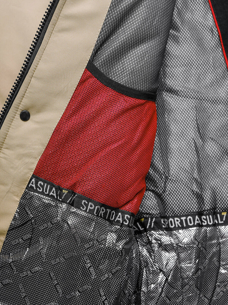 Kurtka zimowa męska beżowa OZONEE JS/22M322/62