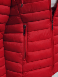 Kurtka damska pikowana czerwona OZONEE JS/16M9101/270