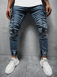 Spodnie jeansowe męskie niebieskie OZONEE DR/K139/12Z