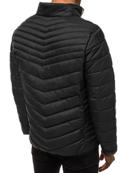 Kurtka męska przejściowa czarna OZONEE JB/JP1137Z