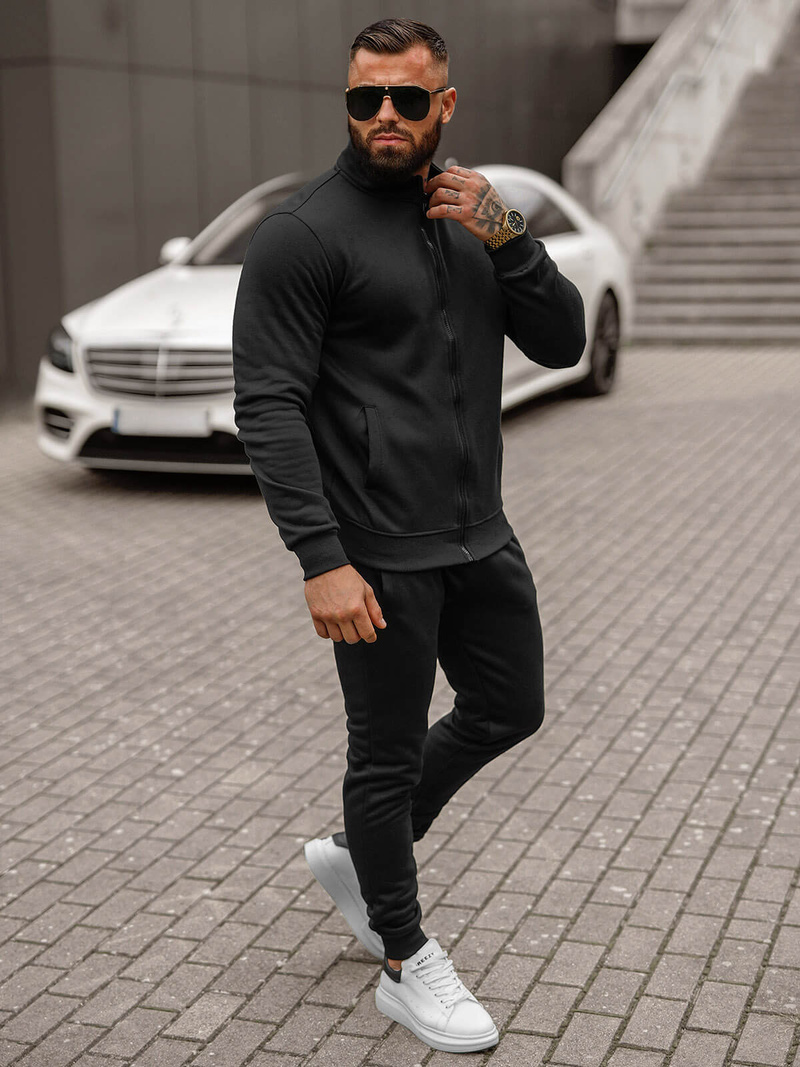 Спортивний костюм чоловічій Чорний OZONEE JS/68C10385/3Z