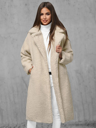 Жіноче пальто екрю OZONEE O/Z01