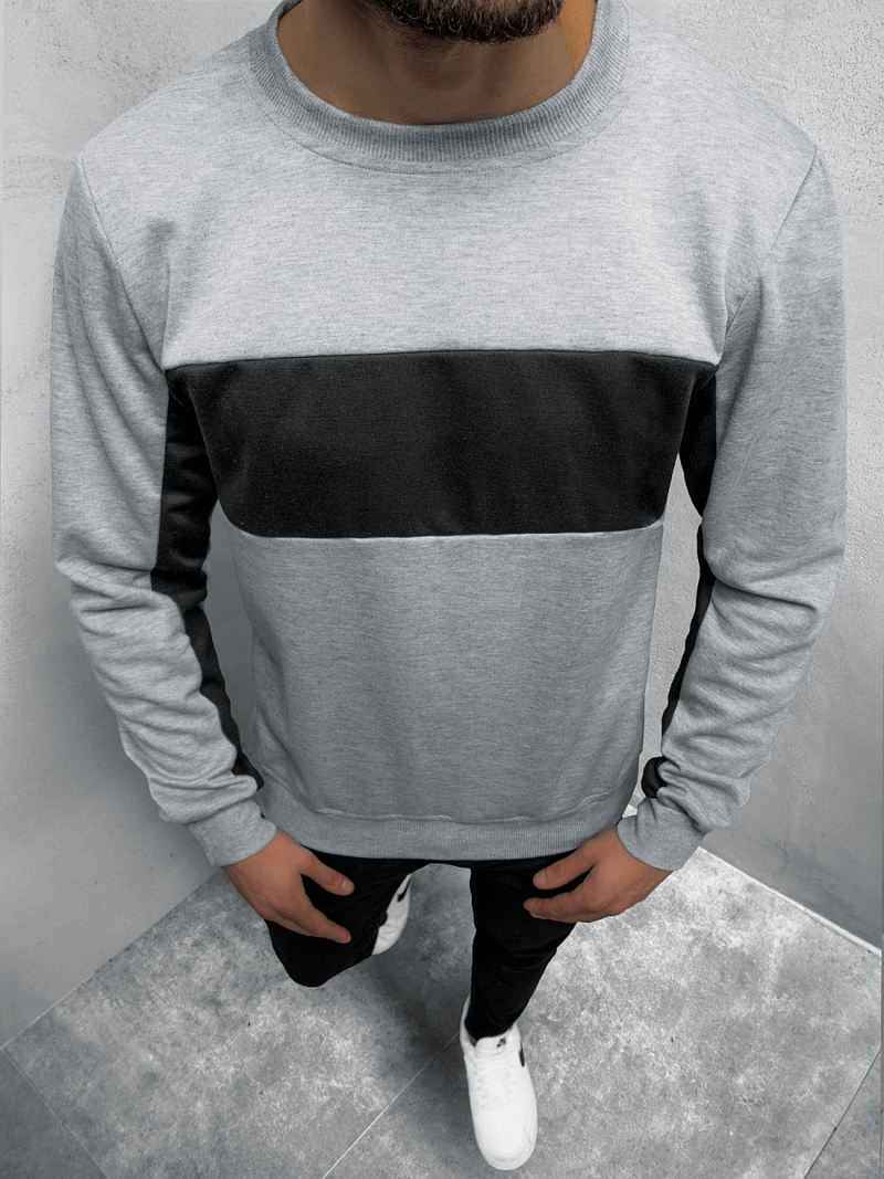 Bluza męska bez kaptura szara OZONEE JS/JZ11050