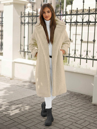 Жіноче пальто екрю OZONEE O/Z01Z