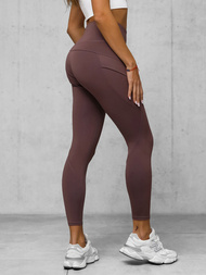 Legginsy damskie śliwkowe OZONEE JS/XY24017L