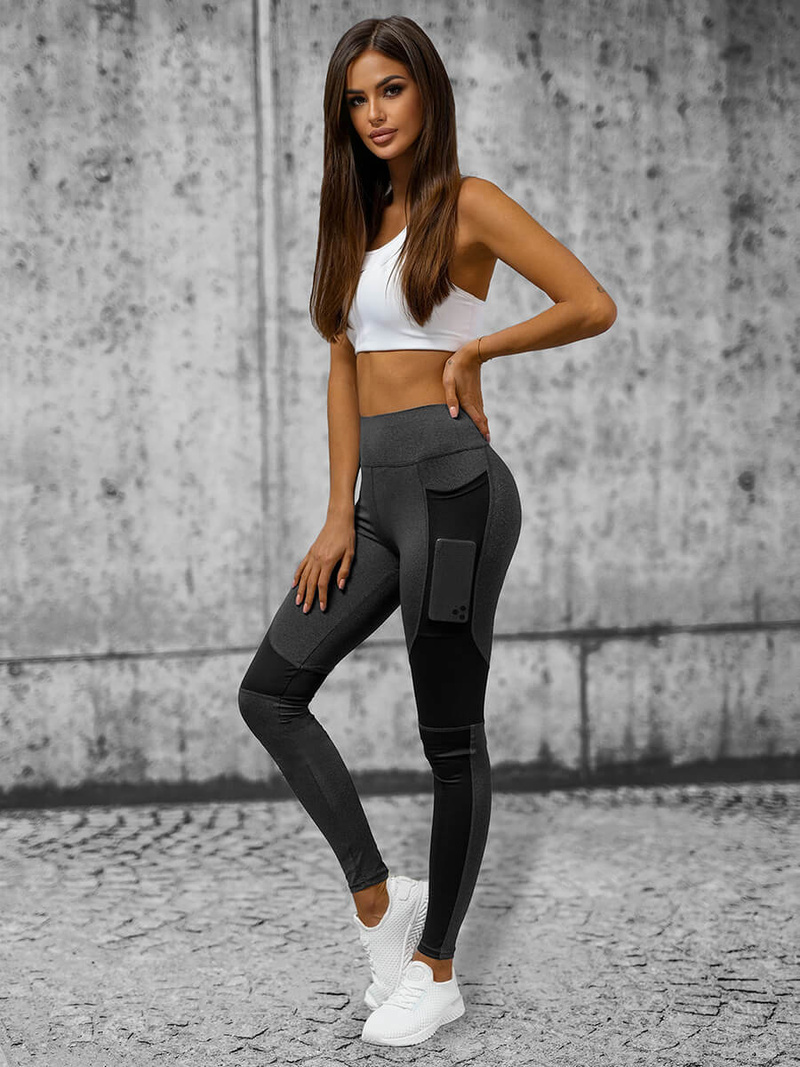 Legginsy damskie szare OZONEE O/YY9261