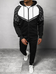 Komplet dresowy męski czarny OZONEE O/HM707Z