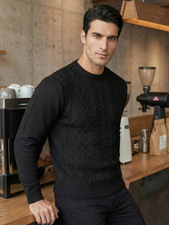 Sweter męski czarny OZONEE JS/59B3610/3