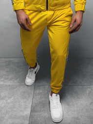 Spodnie dresowe męskie żółte OZONEE B/10018