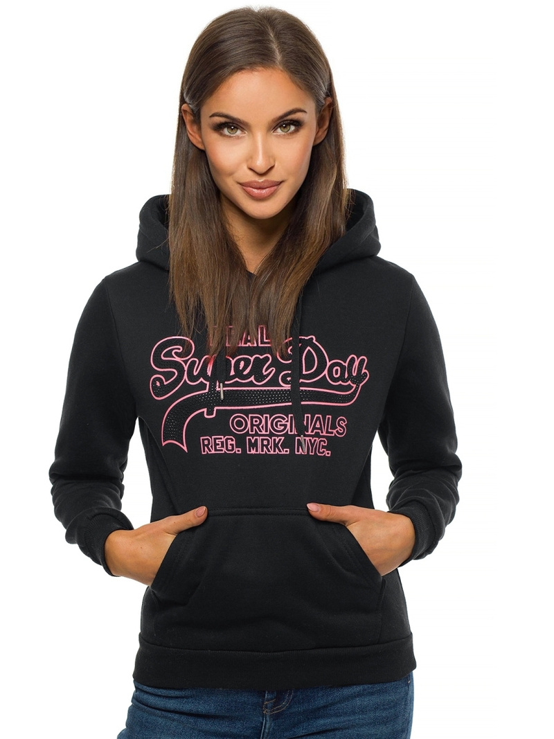 Жіноча Толстовка Чорна OZONEE JS/B26016