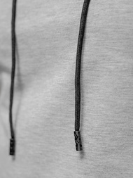 T-shirt męski z kapturem szary OZONEE JS/8T955/2