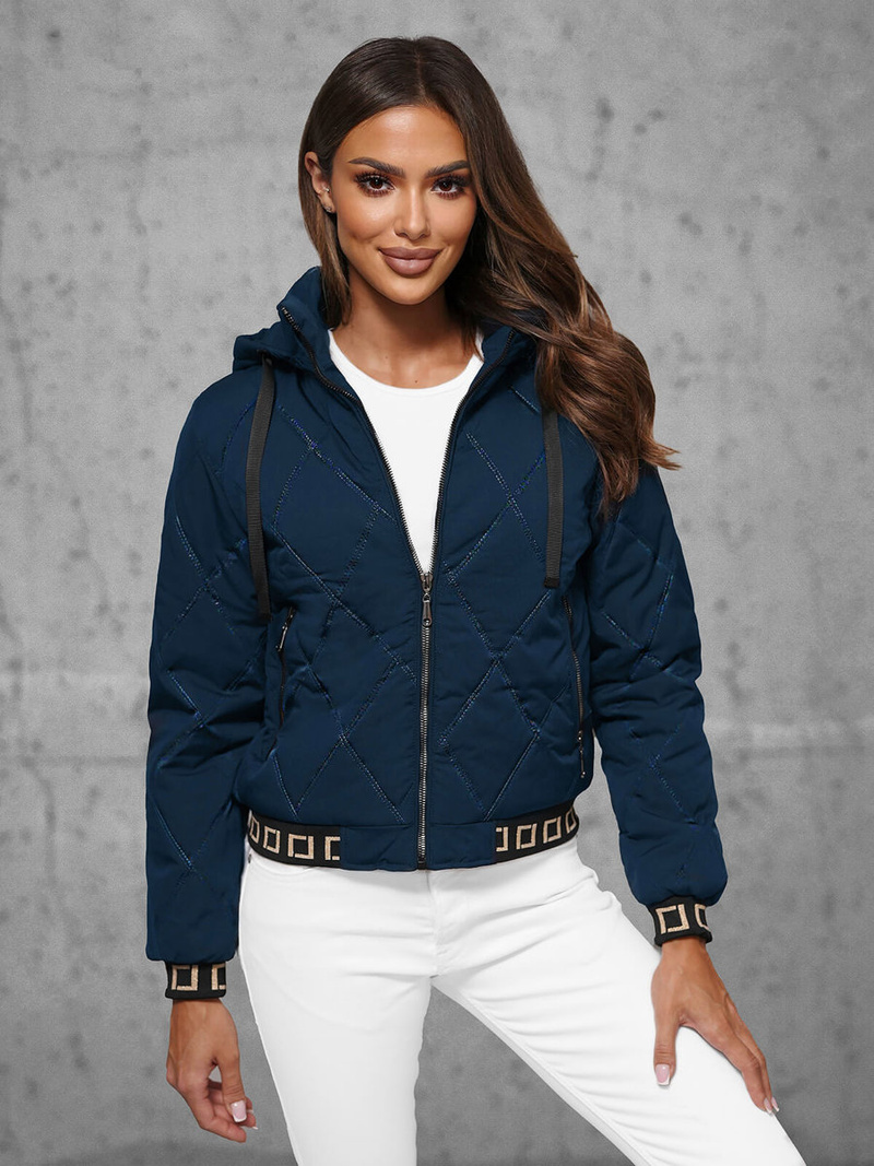 Куртка жіноча tемно-cиня OZONEE JS/16M9085/215