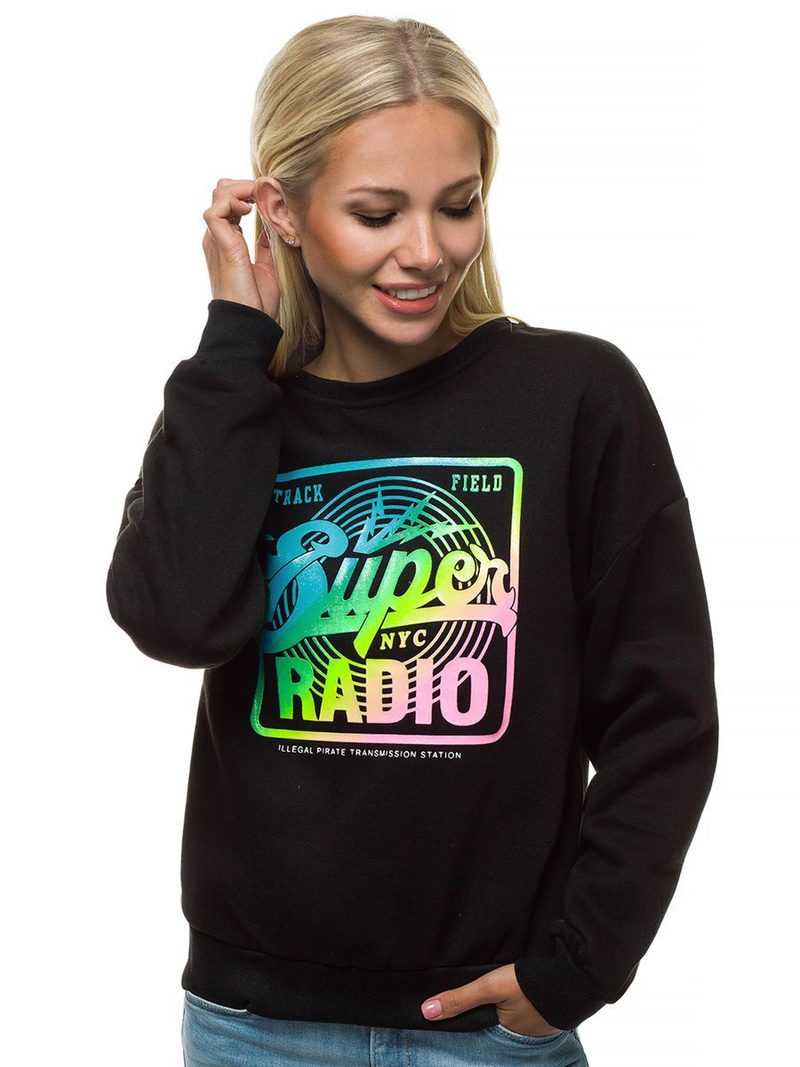 Bluza damska czarna OZONEE JS/KSW1008