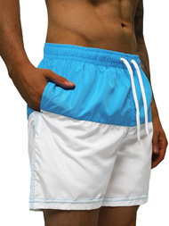 Шорти для плавання чоловічі синьо-білі OZONEE JS/HM055