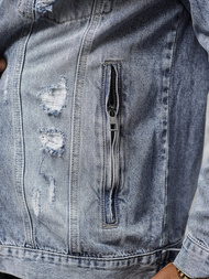 Kurtka męska jeansowa niebieska OZONEE NB/MJ534B