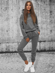 Жіночий спортивний костюм з двох частин графіт OZONEE JS/8C69/5Z