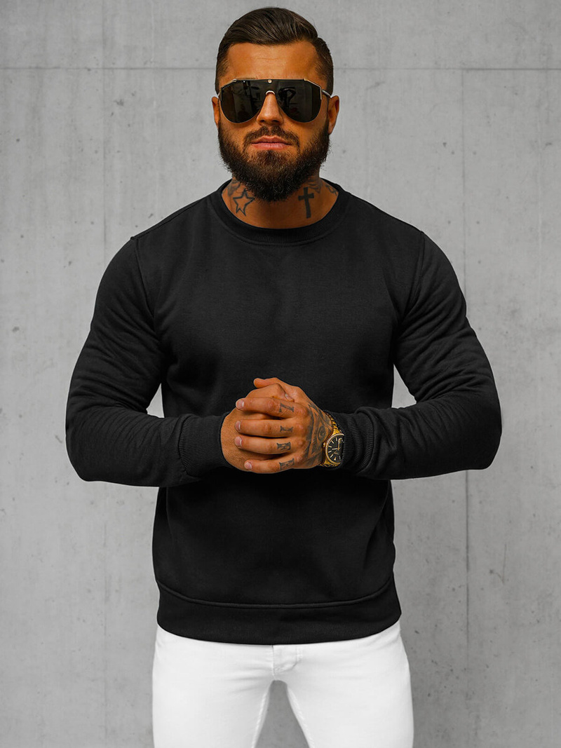 Толстовка чоловіча Чорна OZONEE JS/2001-10Z