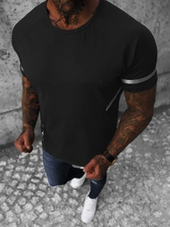 T-Shirt męski czarny OZONEE JS/S150/3Z