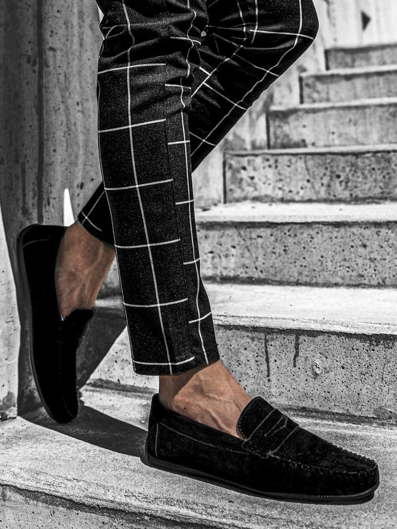 Buty męskie slip on czarne t/125