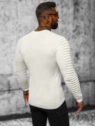 Sweter męski ecru OZONEE L/2642Z