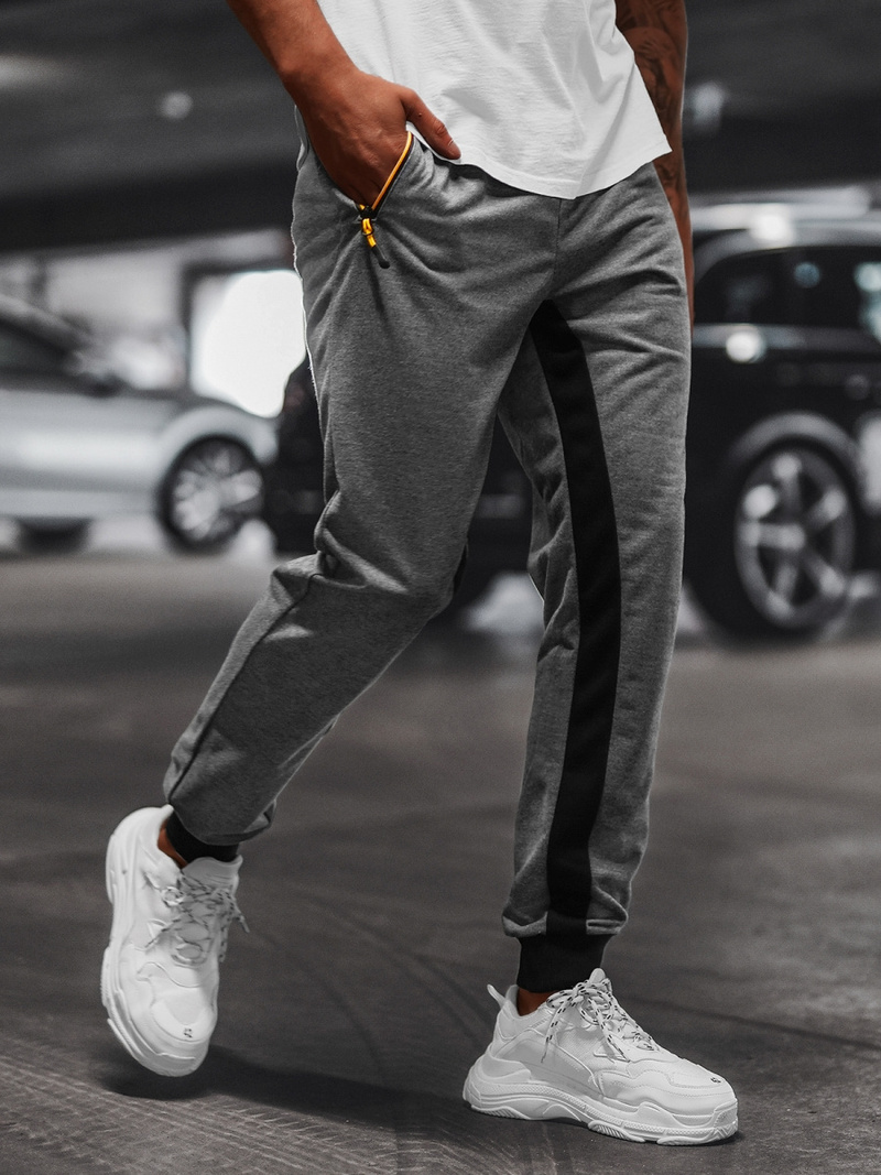 Штани спортивні чоловічі графіт OZONEE JS/68K10357Z