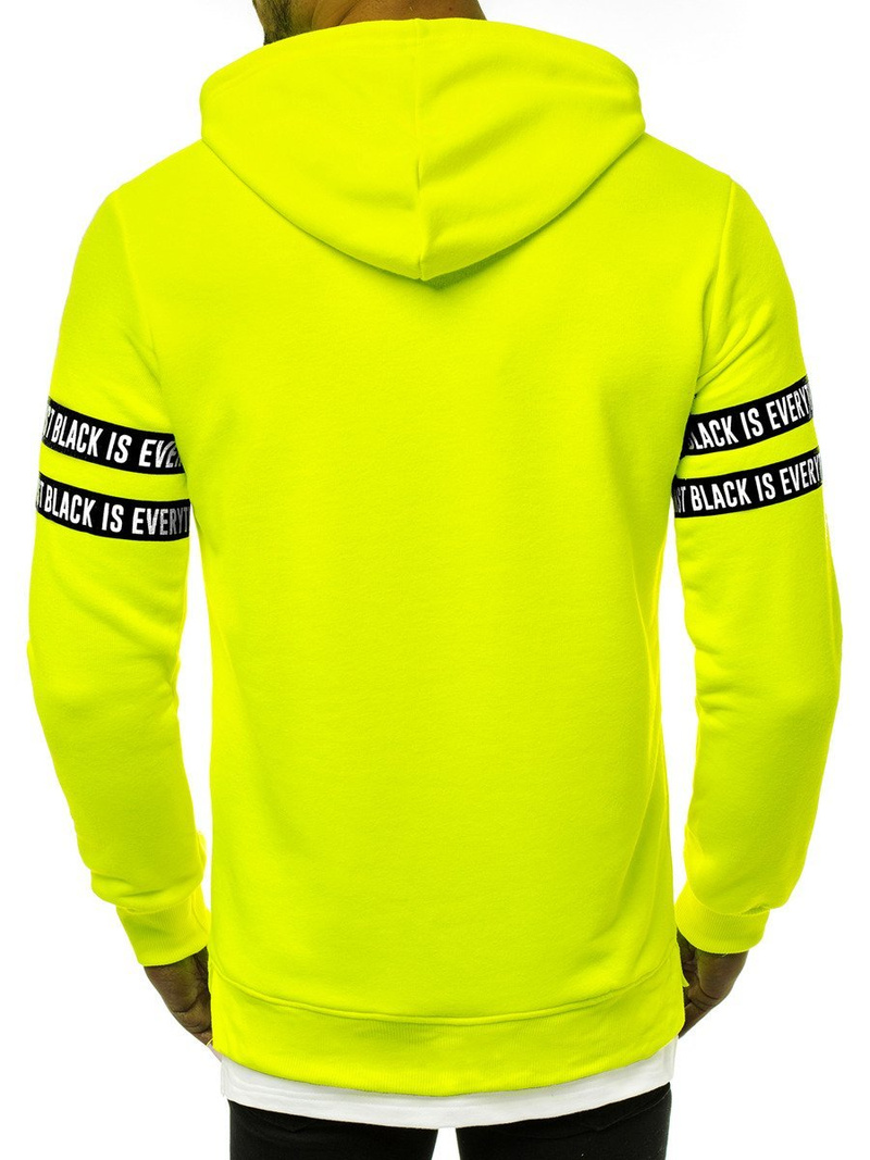 Толстовка з капюшоном чоловіча Жовта-неон OZONEE MACH/3123
