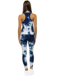 Жіночий спортивний костюм з двох частин Темно-Синiй OZONEE JS/YW88040