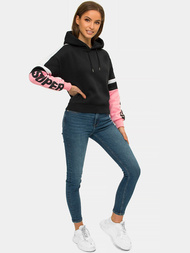 Bluza z kapturem damska czarna OZONEE JS/B26029