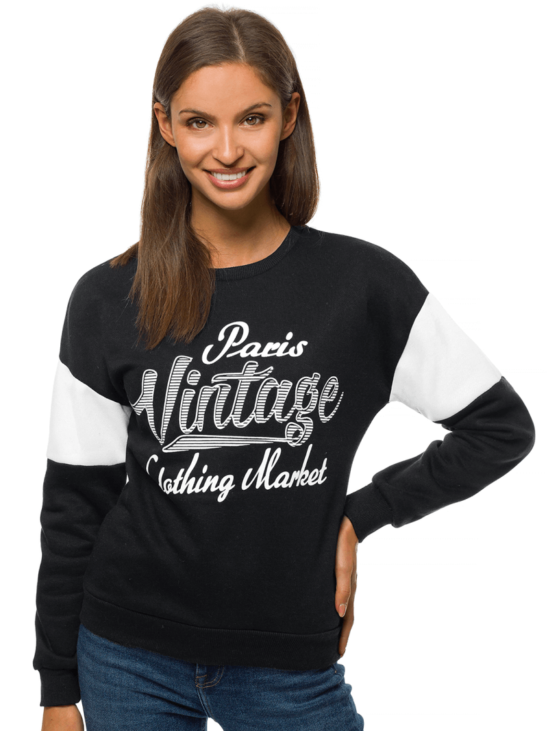 Жіноча Толстовка Чорна OZONEE JS/B26004