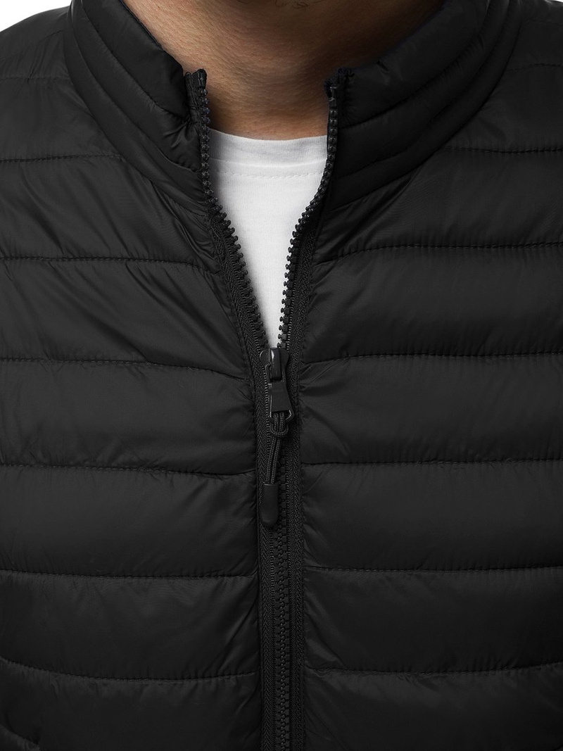 Kurtka męska przejściowa czarna OZONEE JS/LY33