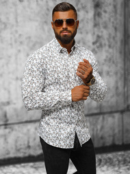 Класична сорочка чоловіча Бiла OZONEE O/V62