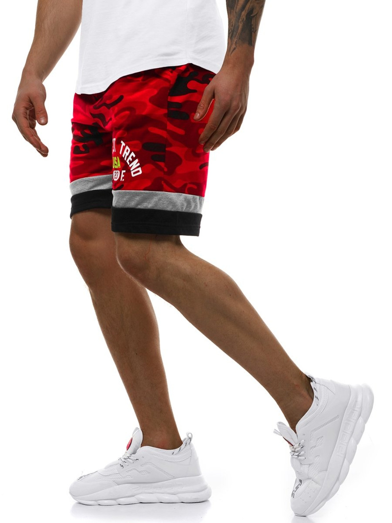 Spodenki męskie czerwone OZONEE JS/KK300152