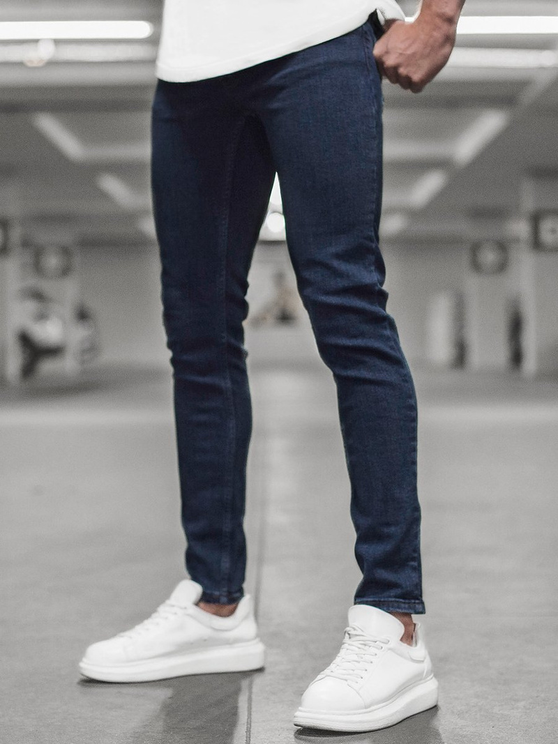 Spodnie męskie jeans niebieskie OZONEE O/4409/02