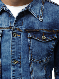 Kurtka męska jeans niebieska OZONEE V/19322