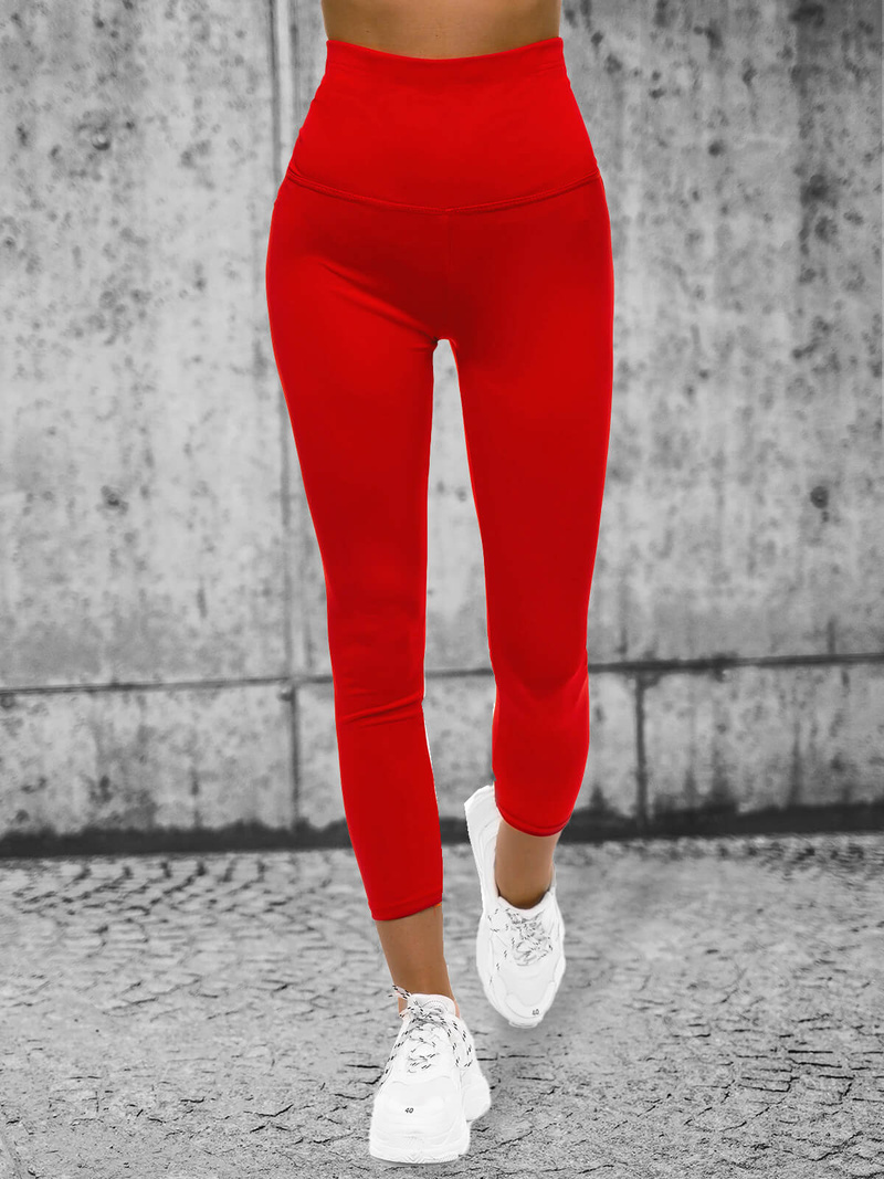 Legginsy damskie czerwone OZONEE JS/YW88023/5Z