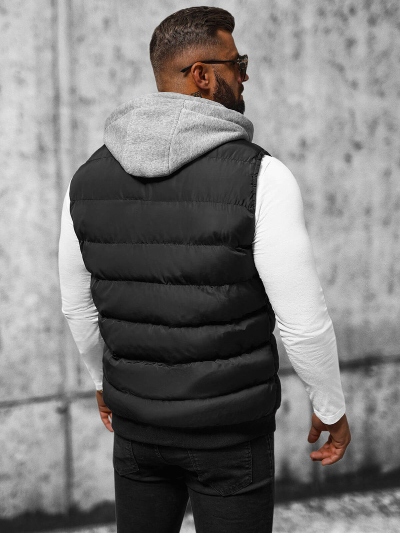 Безрукавка чоловіча чорна OZONEE JS/M751/392Z