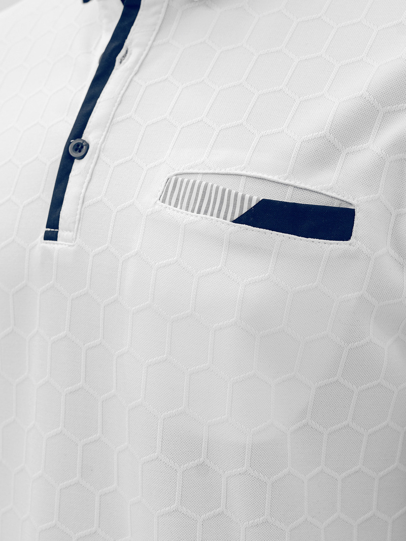 Футболка Поло Чоловіча Бiла OZONEE O/QQ923