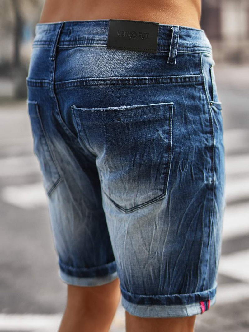 Spodenki męskie jeansowe niebieskie OZONEE NB/MP0044BZ