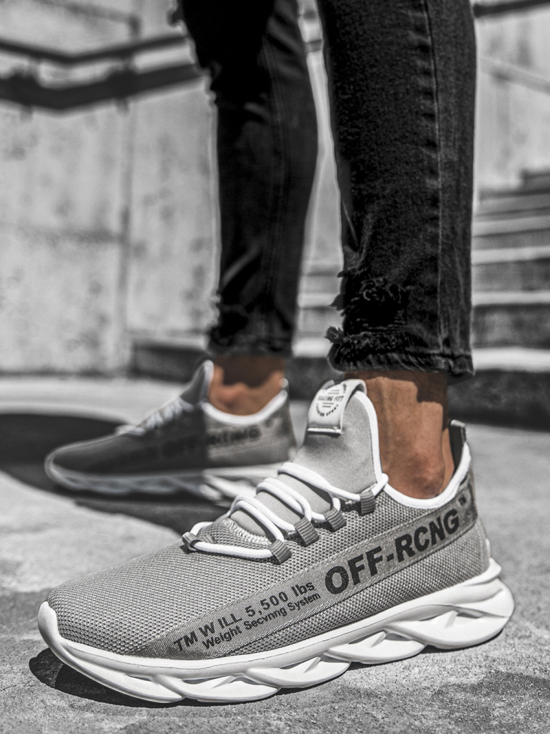 Sneakersy szare OZONEE T/02