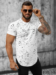 T-shirt męski biały OZONEE O/P1113