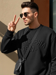 Чоловічий світшот чорний OZONEE JS/8B1953/3