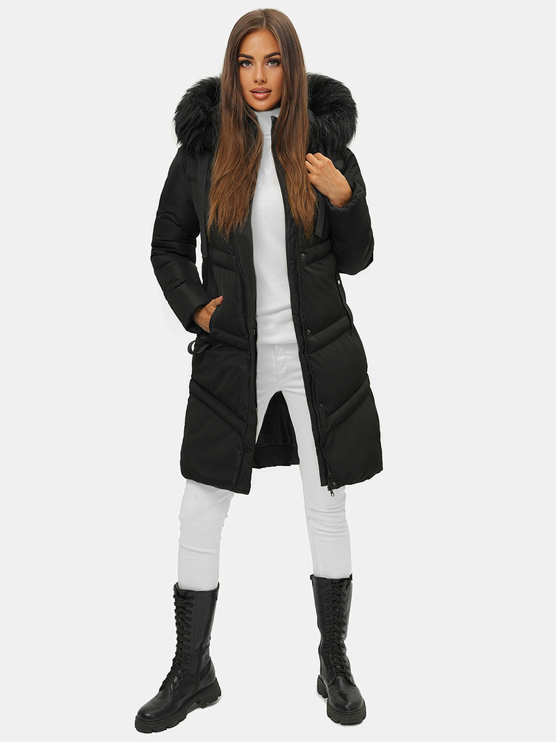 Куртка жіноча чорна OZONEE JS/M731/392