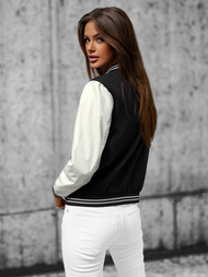 Kurtka damska bomberka czarna OZONEE JS/16M9067/392