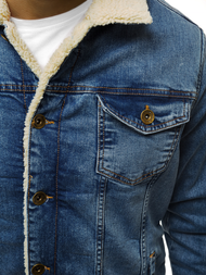 Kurtka męska jeans jasno-niebieska OZONEE BN/5941