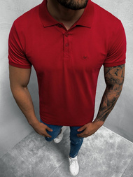 Koszulka męska polo bordowa OZONEE MACH/P1500Z