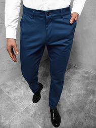 Spodnie chinosy męskie niebieskie OZONEE R/9072