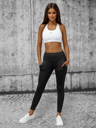 Legginsy damskie czarne OZONEE O/YY9259